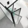 Munich Fluted Effect Matt Black Framed 8mm Wet Room Shower Glass 1400mm & 250mm Pivotal Return Panel