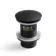 Matt Black Dome Top Pop Up Basin Waste - Slotted