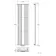 Marseille Anthracite Single Vertical Mirror Radiator 1800x500mm