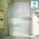 Munich Fluted Effect Brushed Brass Easy Clean 8mm Wet Room Shower Glass Panel 1400mm