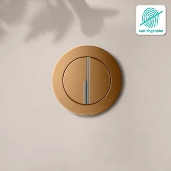 Detroit Brushed Copper Round Push Button for Cable Operated Concealed Cistern - Dia.48mm