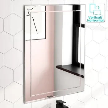 Abbie Silver Mirror 800x600mm