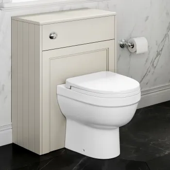 Traditional Chalk White Back To Wall Unit and Seattle Toilet