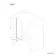 Linz Easy Clean 6mm Matt Black Bath Screen - 800mm
