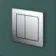 Detroit Chrome Square Push Button for Cable Operated Concealed Cistern