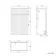 Crete Fluted Charcoal Elm Slimline Back To Wall Toilet Unit 500mm