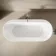 Shore 1700 Matt Green Freestanding Bath - Chrome Feet