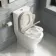 Kansas Traditional Rimless Close Coupled Toilet With Chalk White Wooden Seat - Brushed Brass Hinges