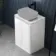 Corsica Gloss White Vanity with Marble Top 600mm - Excludes Counter Top Basin