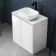 Corsica Gloss White Vanity with Marble Top & Curved Basin 800mm