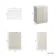 Crete Fluted Linen White Vanity with Marble Top 600mm - Excludes Counter Top Basin