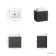 Crete Fluted Charcoal Elm Wall Hung Drawer Vanity with Marble Top & Reno Basin 600mm