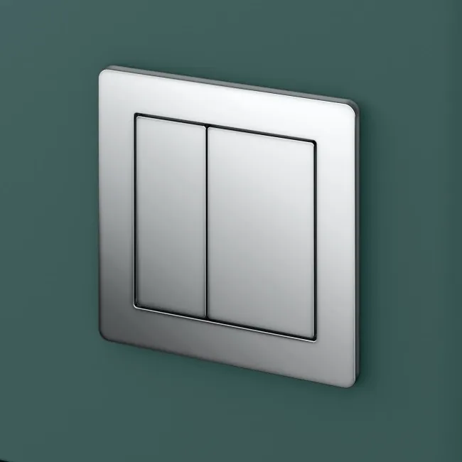 Detroit Cable Operated Concealed Cistern With Chrome Square Push Button
