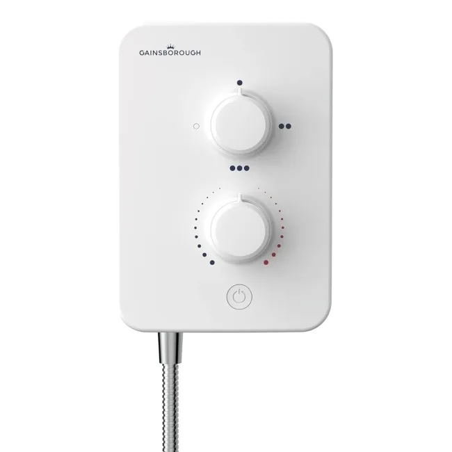 Gainsborough Slim Mono Electric Shower White 9.5kW