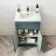 Milos Mystic Green Combination Vanity Basin and Aruba Toilet 1000mm - Chrome Handles