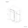 Prague Brushed Brass 8mm Sliding Shower Enclosure 1800x700mm