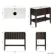 Maru Black Oak Wood Grain Vanity Cabinet 1000mm with Carrara Marble Top - Basin Not Included