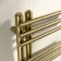 Cannes Brushed Brass Designer Heated Towel Rail 1200x500mm