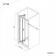 London 6mm Bifold Shower Door 900mm
