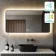 Mila Black Framed Backlit Illuminated LED Mirror With BLUETOOTH Speaker 600x1200mm