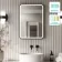 Mila Battery Powered Black Framed Illuminated LED Mirror 700x500mm