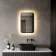 Mila Battery Powered Black Framed Backlit Illuminated LED Mirror 600x400mm