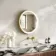 Libby Brushed Brass Round Illuminated LED Mirror 580mm