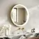 Libby Brushed Brass Round Illuminated LED Mirror 780mm