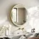 Libby Brushed Brass Round Illuminated LED Mirror 780mm