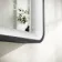 Libby Matt Black Illuminated LED Mirror 1026x655mm