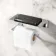 Remi Easy Fix Chrome Toilet Roll Holder with Shelf
