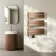 Seville Electric Brushed Copper Designer Flat Panel Heated Towel Rail 800x600mm