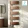 Seville Electric Brushed Copper Designer Flat Panel Heated Towel Rail 1600x600mm