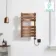 Santorini Electric Brushed Copper Flat Panel Heated Towel Rail 650x400mm