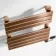 Santorini Electric Brushed Copper Flat Panel Heated Towel Rail 650x400mm