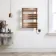 Santorini Electric Brushed Copper Flat Panel Heated Towel Rail 800x600mm