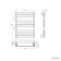 Santorini Electric Brushed Copper Flat Panel Heated Towel Rail 800x600mm