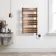 Santorini Electric Brushed Copper Flat Panel Heated Towel Rail 1000x600mm