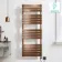Santorini Electric Brushed Copper Flat Panel Heated Towel Rail 1600x600mm