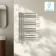 Cannes Electric Chrome Designer Heated Towel Rail 800x450mm