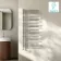 Cannes Electric Chrome Designer Heated Towel Rail 1200x500mm