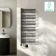 Cannes Electric Matt Black Designer Heated Towel Rail 1200x500mm