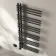 Cannes Electric Matt Black Designer Heated Towel Rail 1200x500mm
