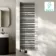 Cannes Electric Matt Black Designer Heated Towel Rail 1600x500mm