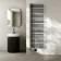 Cannes Electric Matt Black Designer Heated Towel Rail 1600x500mm