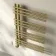 Cannes Electric Brushed Brass Designer Heated Towel Rail 800x450mm