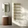 Cannes Electric Brushed Brass Designer Heated Towel Rail 1200x500mm