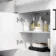 Harper Gloss White Combination Vanity Basin 1500mm - Black Accents (Excludes Pan + Cistern)