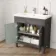 Bermuda Graphite Grey Basin Vanity Drawer and Back To Wall Toilet 1300mm (Excludes Pan & Cistern)