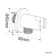 Matt Black Round Shower Outlet with Bracket